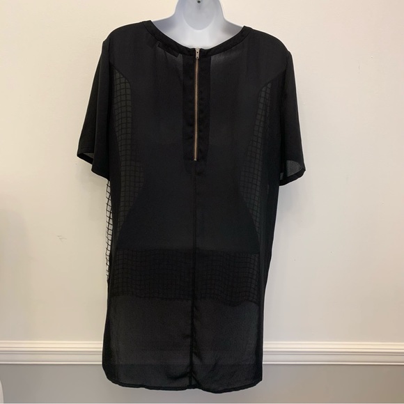 Halogen Blouse Black & White Lg - Picture 3 of 11